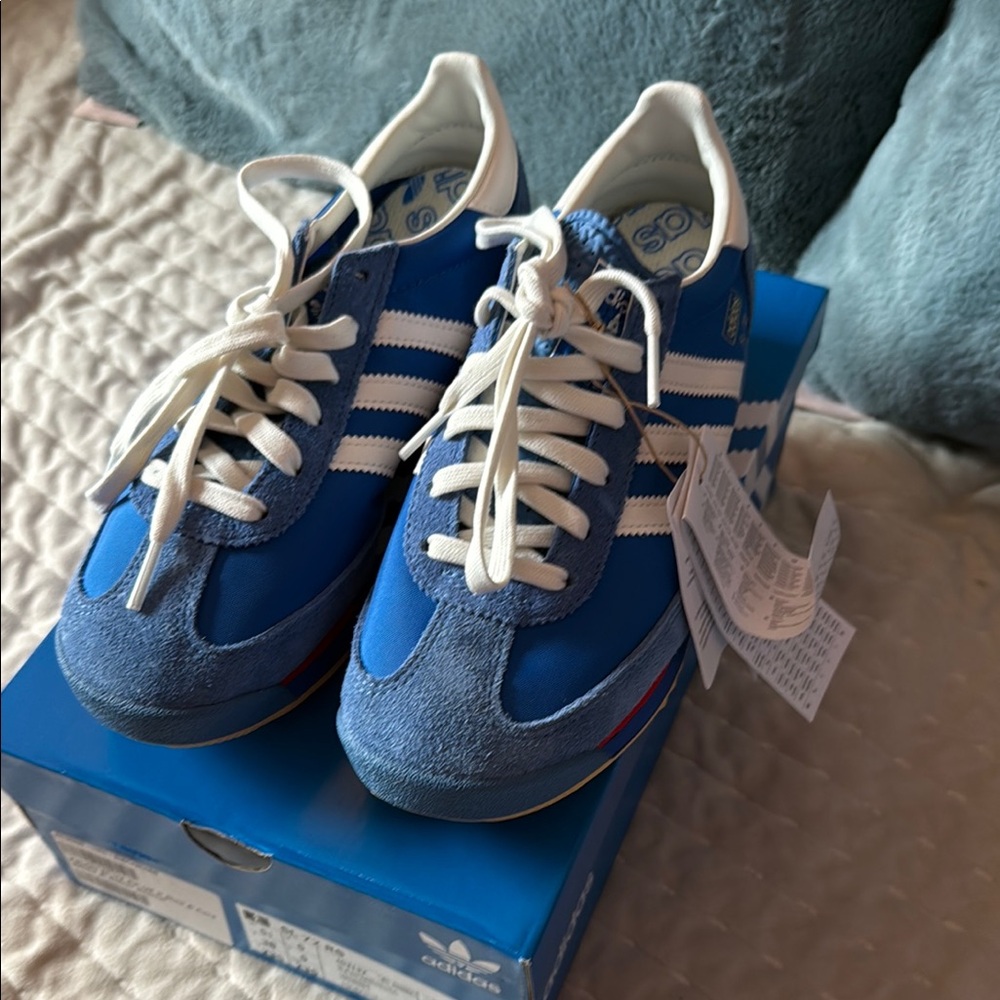 Adidas Blue and White SL 72 RS